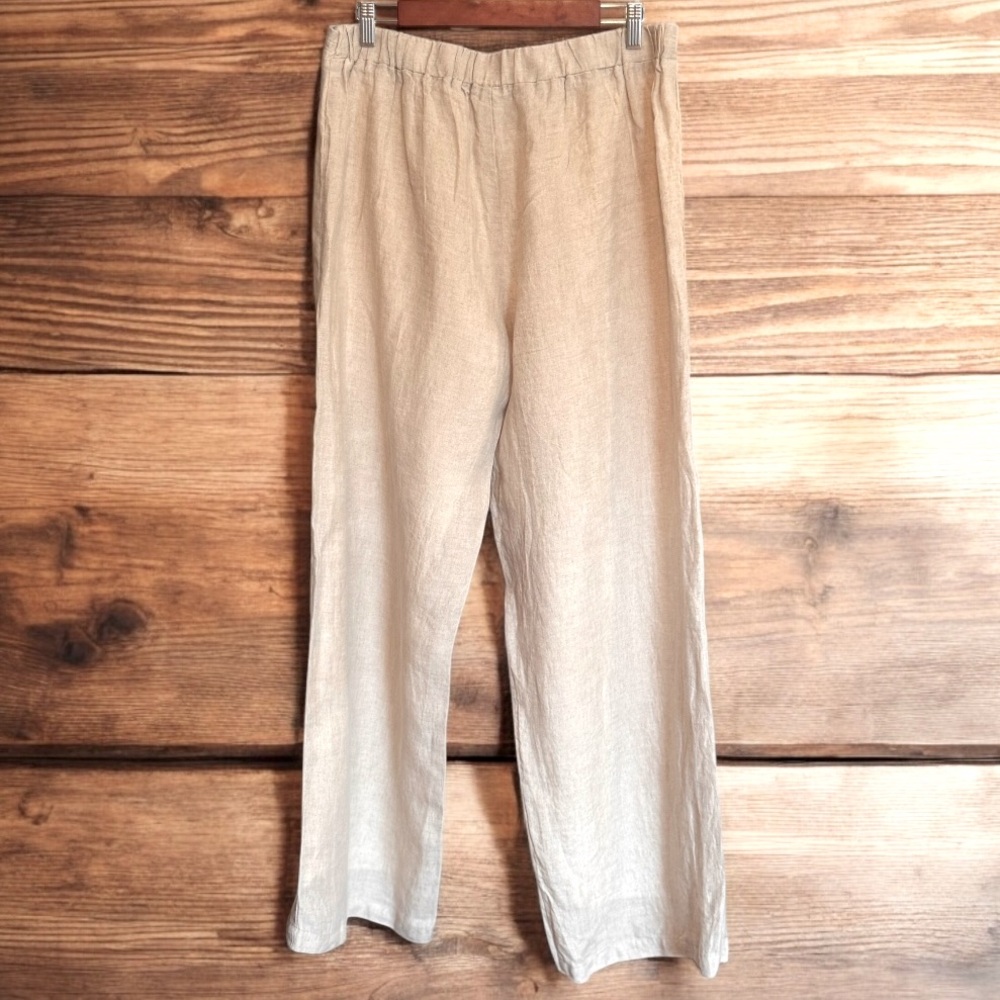 MAVEN West wide leg linen pants size large - Picture 4 of 9
